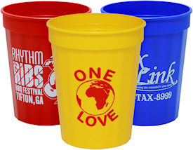 16oz Fluted Stadium Cups, Custom Stadium Cups